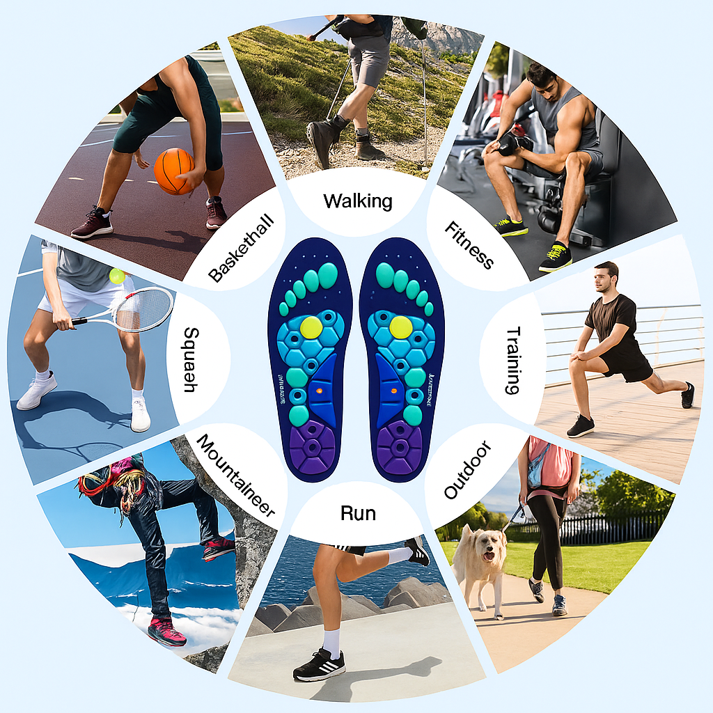 Sanya™ magnetic acupressure insoles